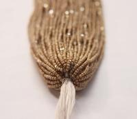 11/0 Hanks Charlotte Cut Beads Dark Beige 2X 1/5/25/50/100 Hanks PREMIUM SEED BEADS, Native Supplies