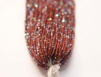 11/0 Hanks Charlotte Cut Beads 93300 Patina Opaque Medium Brown Aurore Boreale 1/5/25/50/100 Hanks PREMIUM SEED BEADS, Native Supplies