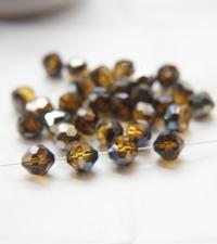 10mm Vintage Swarovski crystal beads, Mink Vintage faceted article 5309, 2/6/12/36/72/144 Pieces Vintage findings
