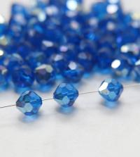10mm Vintage Swarovski crystal beads, Capri Blue AB Vintage faceted article 5309, 2/6/12/36/72/144 Pieces Vintage findings
