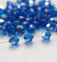 10mm Vintage Swarovski crystal beads, Capri Blue AB Vintage faceted article 5309, 2/6/12/36/72/144 Pieces Vintage findings