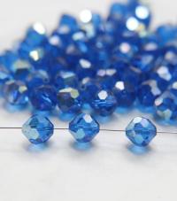 10mm Vintage Swarovski crystal beads, Capri Blue AB Vintage faceted article 5309, 2/6/12/36/72/144 Pieces Vintage findings