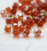 10mm Vintage Swarovski crystal beads, Topaz AB Vintage faceted article 5309, 2/6/12/36/72/144 Pieces Vintage findings