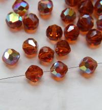 10mm Vintage Swarovski crystal beads, Topaz AB Vintage faceted article 5309, 2/6/12/36/72/144 Pieces Vintage findings
