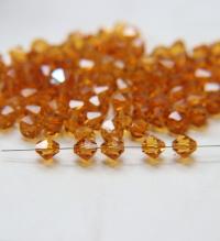 7mm Topaz Bicone beads Cuts 12/36/72/144/288 Pieces (203) Premium Materials