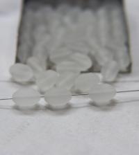 Vintage Swarovski 13X8 mm MATT Crystal Swarovski Elements 6/12/36 Pieces, vintage findings