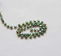 12SS Swarovski Vintage Rhinestone Chain in Emerald AB 3mm 0.5/1/2/5 Meters Wedding Bridal Supplies|Jewelry Making|Decoration, vintage