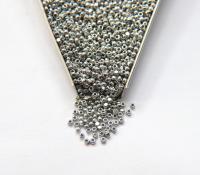 8/0 Charlotte Cut Beads Metallic Aluminium Silver 10/20/50/250/500 Grams glass beads, jewelry supply, vintage findings, craft supply, rare