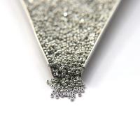 8/0 Charlotte Cut Beads Metallic Aluminium Silver 10/20/50/250/500 Grams glass beads, jewelry supply, vintage findings, craft supply, rare