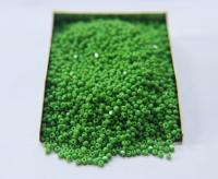 11/0 Charlotte Cut Beads Opaque Medium Green 10/20/50/250/500 Grams Native Supply, embroidery materials, jewelry making, vintage beads