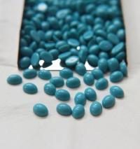 Swarovski 6x8 mm Vintage Flat Back Oval Cabochon Cabs in Turquoise unfoiled 18/36/72/144/360 Pieces