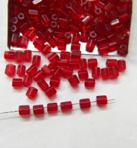 5x4 mm Light Siam Hex Glass beads 36/72/144/288 Pieces spacer beads, wholesale beads