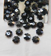 10mm Swarovski Margarita Jet Hematite Sew-on Stone (3700) Unfoiled 2/4/12 Pieces PREMIUM Materials