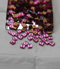 5mm Vintage Rose Square Hole through the center, used as Sewons foiled 24/72/144/432 Pieces