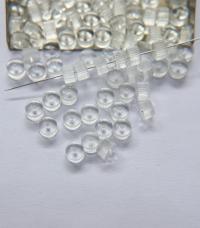 Vintage MATT Crystal Corrugate Rondelles of Swarovski Crystals 6x4mm 12/36/72/144 Pieces, vintage findings