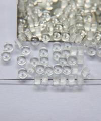 Vintage MATT Crystal Corrugate Rondelles of Swarovski Crystals 6x4mm 12/36/72/144 Pieces, vintage findings