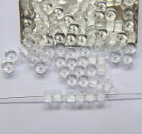 Vintage MATT Crystal Corrugate Rondelles of Swarovski Crystals 6x4mm 12/36/72/144 Pieces, vintage findings