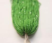 11/0 Hanks Charlotte Cut Beads 53230 Opaque Medium Green 1/5/25/50/100 Hanks 2.0mm indian beads, glass beads, jewelry supply, findings
