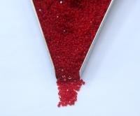 13/0 Charlotte Cut Beads 90070 Matt Light Ruby 5/10/20/50/250/500 Grams craft supplies, jewelry making, native supplies