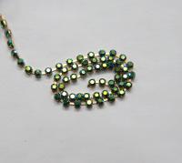 12SS Swarovski Vintage Rhinestone Chain in Emerald AB 3mm 0.5/1/2/5 Meters Wedding Bridal Supplies|Jewelry Making|Decoration, vintage