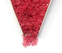 11/0 Charlotte Cut Beads Crystal Matt Ruby Lined 10/20/50/250/500 Grams embroidery materials, jewelry making, vintage beads, rare finding
