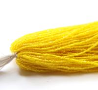 11/0 Hanks Charlotte Cut Beads Transparent Yellow Loose Beads 1/5/25/50/100 Hanks 2.0mm glass beads, jewelry supply, findings, craft supply