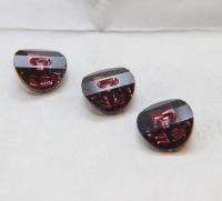 Swarovski 3016 Burgundy 12 mm Round Button. Potato chip / slightly twisted Cystal 2/6/12 pieces