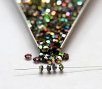 6x4mm Vintage Swarovski Light Vitrail Medium Flat Bicone Spacer Beads 6/12/36/172/44/288/720 Pieces jewelry making, wedding decorations