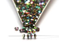 6x4mm Vintage Swarovski Light Vitrail Medium Flat Bicone Spacer Beads 6/12/36/172/44/288/720 Pieces jewelry making, wedding decorations