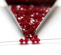 6MM Ruby Givré Vintage Swarovski Bicone Beads 12/36/72/144/288 Pieces embroidery materials, jewelry making, rare beads, wedding decorations