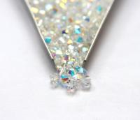 6mm Crystal Aurore Boreale Swarovski Bicone Cuts 12/36/72/144/288 Pieces jewelry making/embroidery materials / premium vintage materials