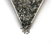 True Cuts Size 2 (2x4mm) Bugle Beads 5/10/20/50/250/500 Grams Ionized White Opal loose tube beads