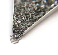 True Cuts Size 2 (2x4mm) Bugle Beads 5/10/20/50/250/500 Grams Ionized White Opal loose tube beads