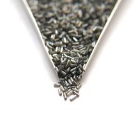 True Cuts Size 2 (2x4mm) Bugle Beads 5/10/20/50/250/500 Grams Ionized White Opal loose tube beads