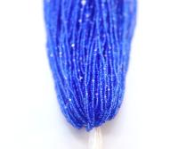 13/0 Hanks Charlotte Cut Beads 30050 Sapphire Transparent 1/5/25/50/100 Hanks 1.6mm glass beads, jewelry supply, findings, craft
