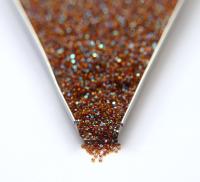 15/0 Charlotte Cut Beads in Aurore Boreale native craft supplies vintage jewelry making ornaments embroidery