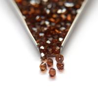 6MM Smoked Topaz (220) Swarovski Bicone Beads 20 Gross (2880 Pieces) embroidery materials, jewelry making, rare beads, wedding