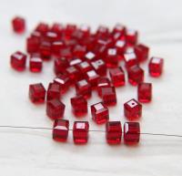 Swarovski 5601 Cube Bead 6mm wedding decorations jewelry supplies vintage craft supply