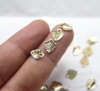 Faceted Metal Brass charms 50/100/250/500 Pieces, Faceted Brass beads, , Bracelets charms, brass findings