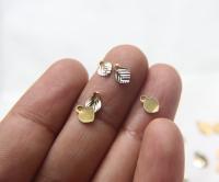 Faceted Metal Brass charms 50/100/250/500 Pieces, Faceted Brass beads, , Bracelets charms, brass findings