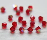 6mm Swarovski Light Siam Aurore Boreale Vintage Beads 5020 Faceted Helix Bead 6/12/36/72/144 Pieces Jewelry making beads