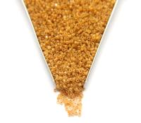 11/0 Charlotte Cut Beads Crystal Matt Light Topaz Lined 10/20/50/250/500 Grams embroidery materials, jewelry making, vintage beads