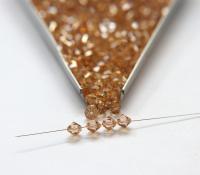 6MM Light Colorado Topaz (246) Swarovski Bicone Beads 12/36/72/144/288 Pieces embroidery materials, jewelry making, rare beads, wedding