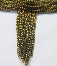 11/0 Czech Seed Bead Hanks Color Transparent Goldline (5 Colors) 45" Full hanks Preciosa Ornella loose beads, mix beads