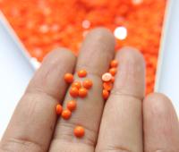 4mm Swarovski Vintage Flat Back round Cabochon Cabs in Orange unfoiled Made in Austria 36/72/288/720 Pieces