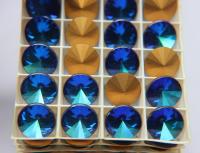 16 mm Vintage Swarovski Round Crystal Bermuda Blue V 2/6 Pieces gemstones opal, jewlery making, color zirconium