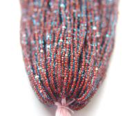 11/0 Hanks Charlotte Cut Beads Aqua Coral Lined 1/5/25/50/100 Hanks 2.0mm jewellery NATIVE rare glass beads, jewelry supply,