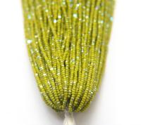 13/0 Hanks Charlotte Cut Beads Patina Opaque Olivine Aurore Boreale 1/5/25/50/100 Hanks 1.6mm glass beads, jewelry supply, findings, craft