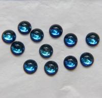 Swarovski 9 mm Vintage in Vitrail Medium Flat Back Oval Cabochon Cabs in Crystal foiled 6/12/36/72/144 Pieces