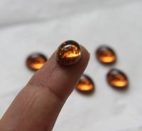Swarovski 12x10 mm Vintage Smoked Topaz Flat Back Oval foiled Cabochon Cabs in Crystal foiled 12/36/72/144 Pieces